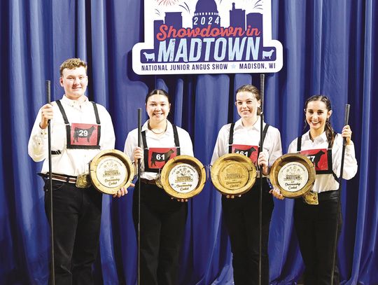 2024 Junior Angus Showmanship Contest held in conjunction with the National Junior Angus Show