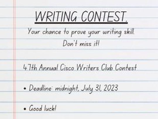 47th Annual Cisco Writers Club Contest Now Open