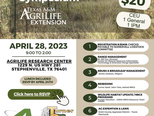 Cross Timbers Land Management Symposium April 28