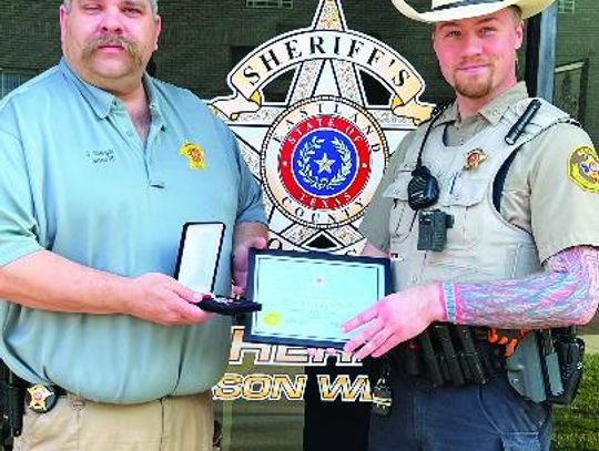 Deputy Jackson presented Award