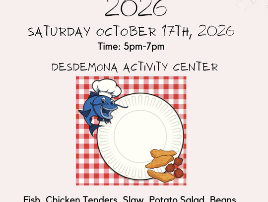 Desdemona Activity Center Fish Friday Sat., Oct. 17