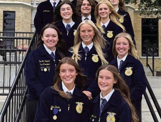 Eastland FFA Introduces Chapter Officer Team