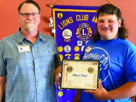 Eastland Lions Club honors EHS Students