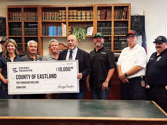 Energy Transfer presents Donation to Fire Departments