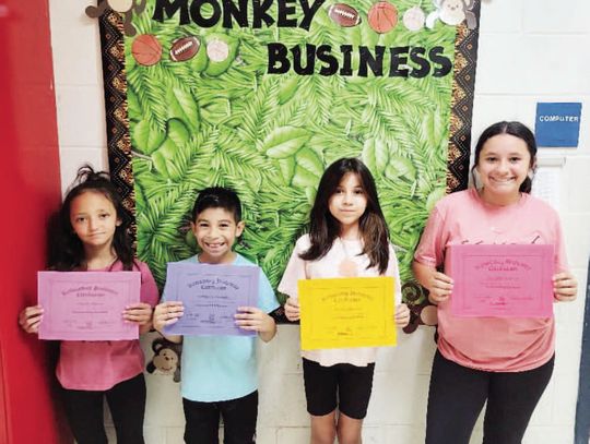 Gorman Elementary Announces: Top typist - 2nd through 5th grades! Congratulations!