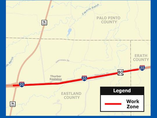I-20 lane closures as roadwork gets  underway next week  TxDOT