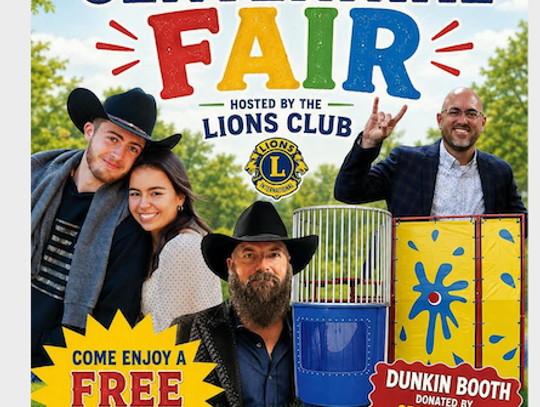 Lions Club Eastland City Park Centennial Fair Sat., May 30th