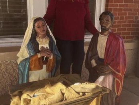 Local Artist gives facelift to Mary and Joseph