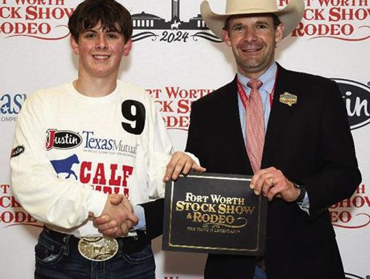 LOCAL YOUTH SCRAMBLES TO THE WIN AT FORT WORTH STOCK SHOW