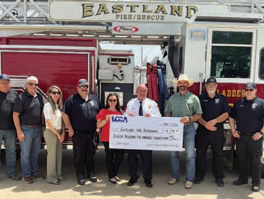 LRCA presents Grant to Eastland Fire Department