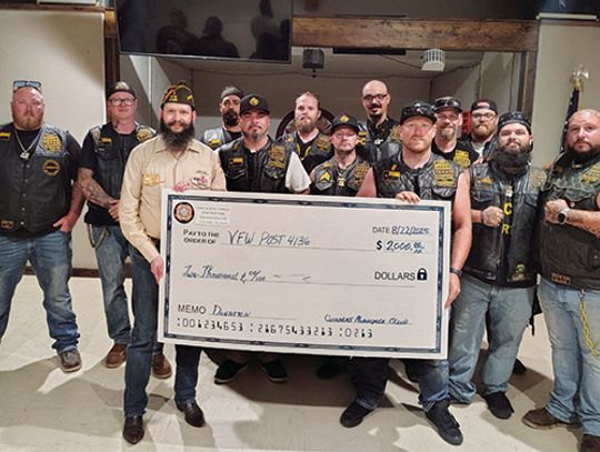 Motorcycle Club Donates To Help Local Veterans