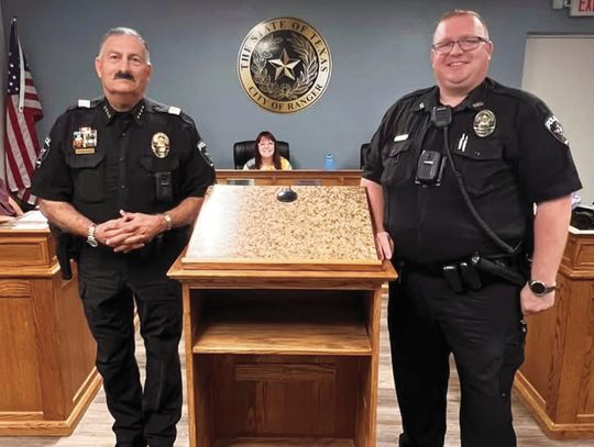 New Patrol Officer welcomed to Ranger PD