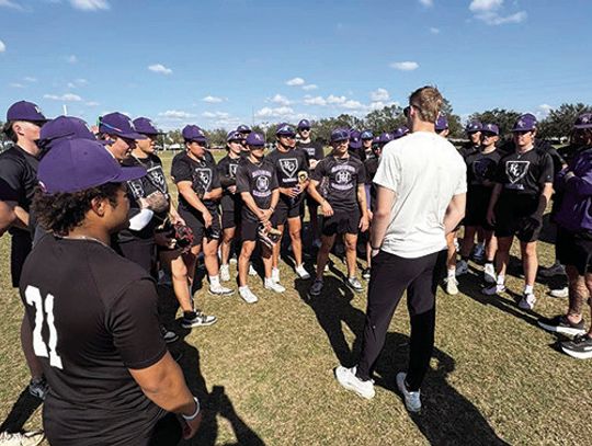 Ranger College Baseball Meets with Alumnus Chris Kean