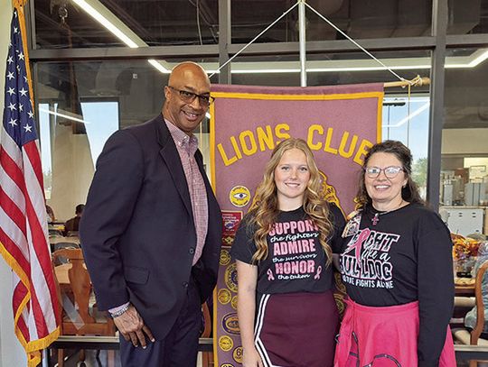 RHS Student Speaks at Lions Club