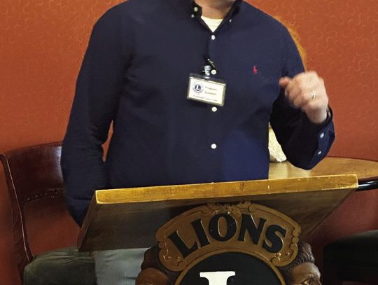 Rhyne Hobbs Speaker at Lions Club