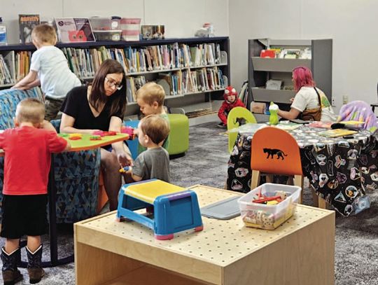 Ribbon Cutting and Reopening held at Eastland Library