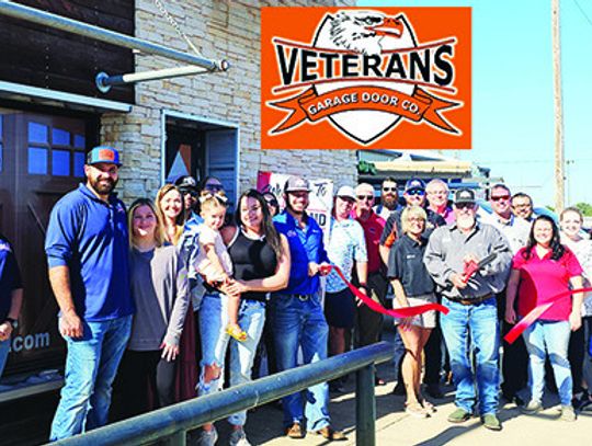 Ribbon Cutting for Veterans Garage Door