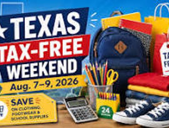 Sales Tax Holiday August 7--9, 2026