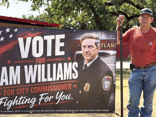Sam Williams is Candidate for Eastland City Commissioner