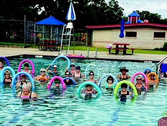 Senior Swim Class thanks City of Eastland