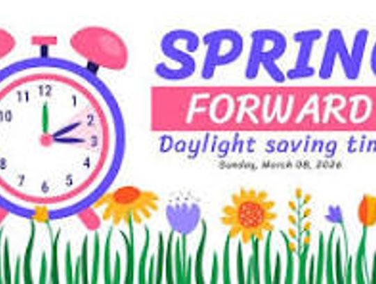 Sunday, March 8 is Daylight Saving Time Spring Forward