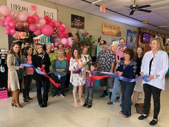 URBAN ROZE RIBBON CUTTING