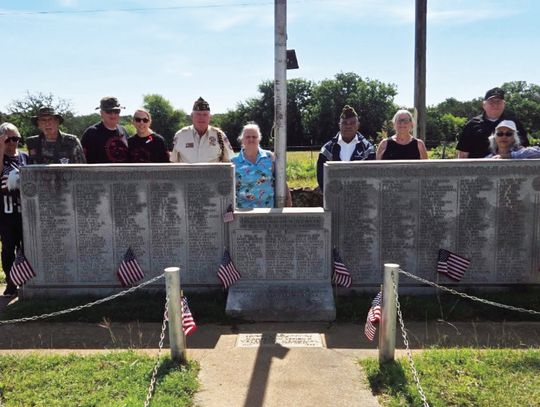 Veterans and Friends Observe Memorial Day