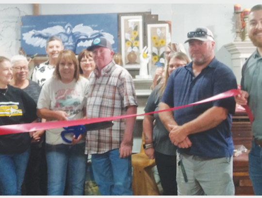 Vintage 1306  Antique Market Ribbon Cutting