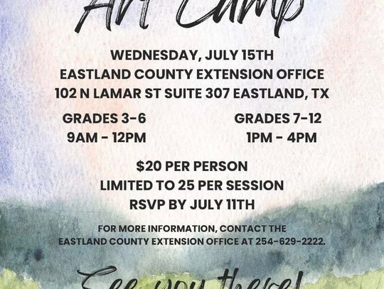 Water Color Art Camp July 15