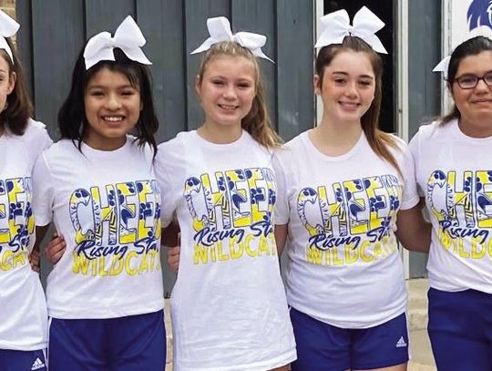 Wildcat Cheerleaders at UCA Camp