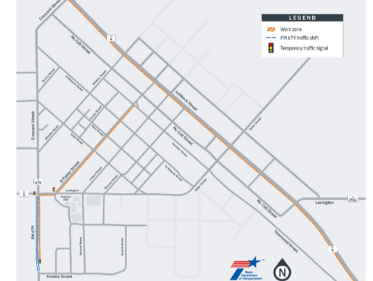 Work zone extended as SH 6 construction continues