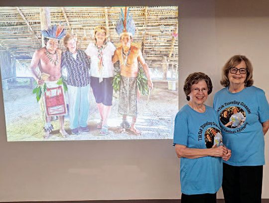 World Travelers Dr. Sandy and Ellie give Lunch and Learn Program