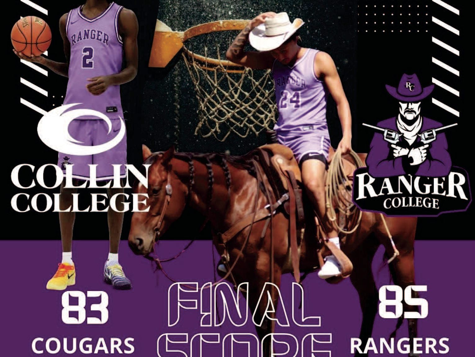 RANGERS EDGE COLLIN COLLEGE IN KEY HOME CONFERENCE WIN