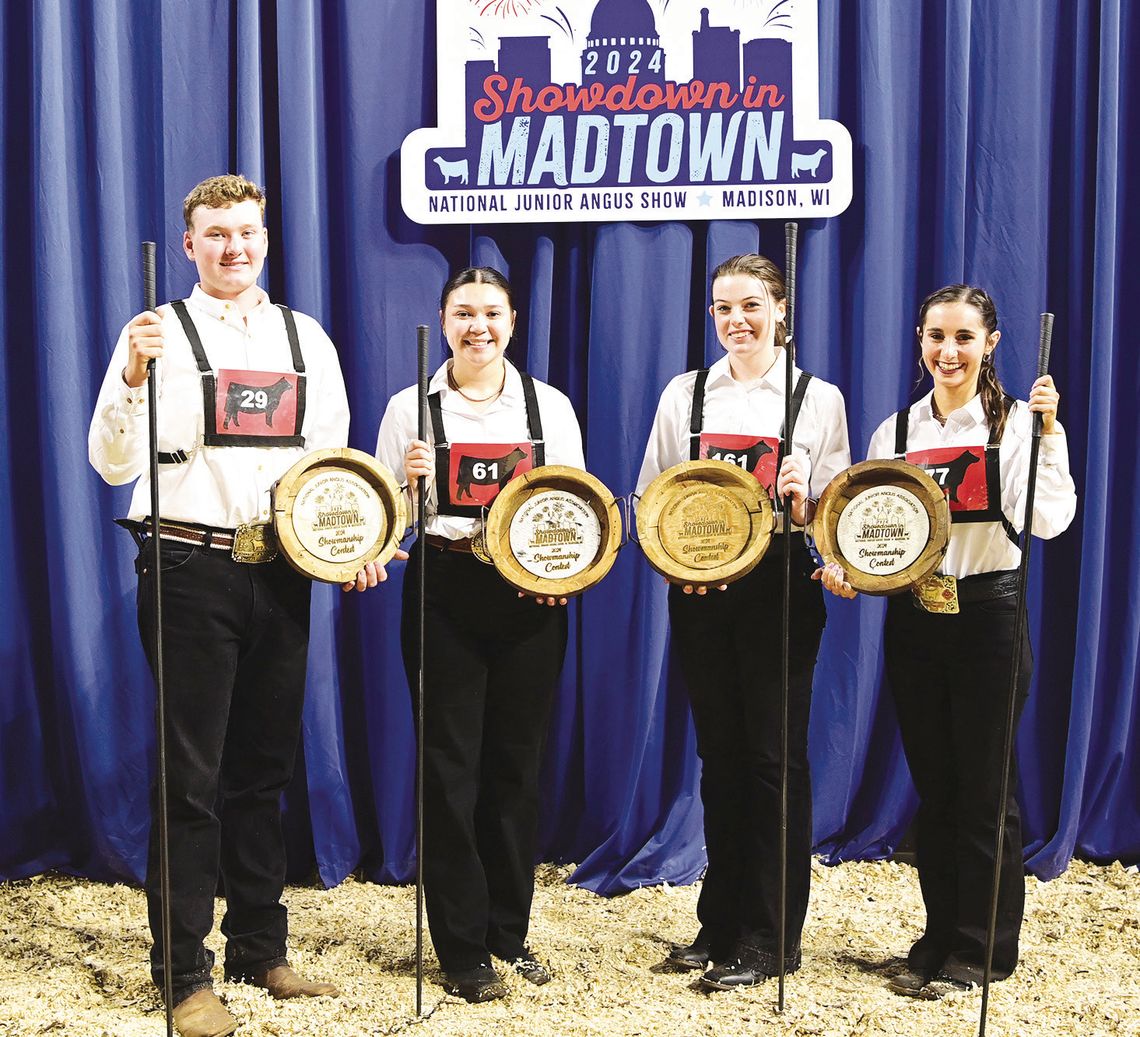 2024 Junior Angus Showmanship Contest held in conjunction with the National Junior Angus Show