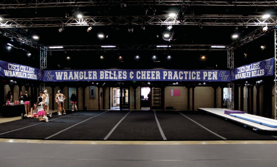 Cisco College Transforms Crawford Theater Into Facility for Wrangler Belles, Cheer