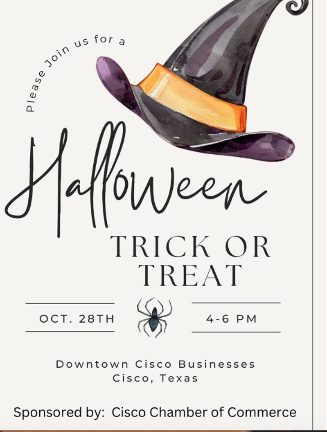 Cisco Trick or Treat Oct. 28th 