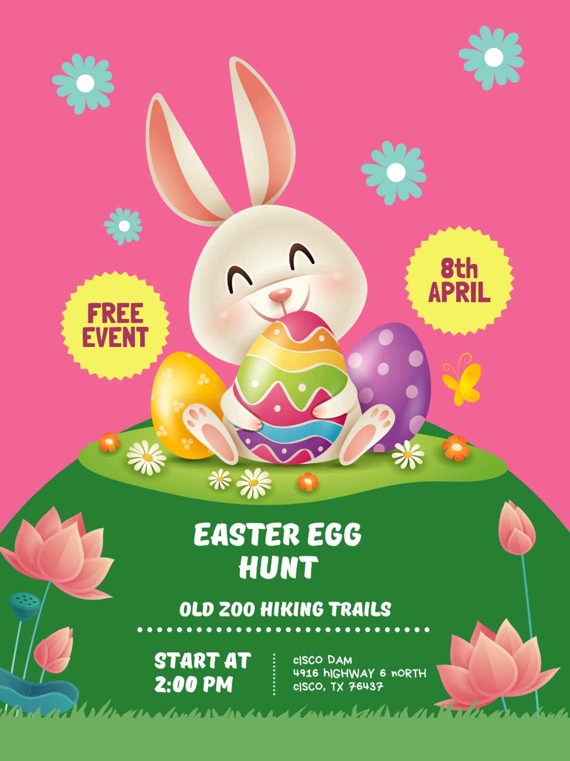 Easter Egg Hunt at Old Zoo Hiking Trails April 8th