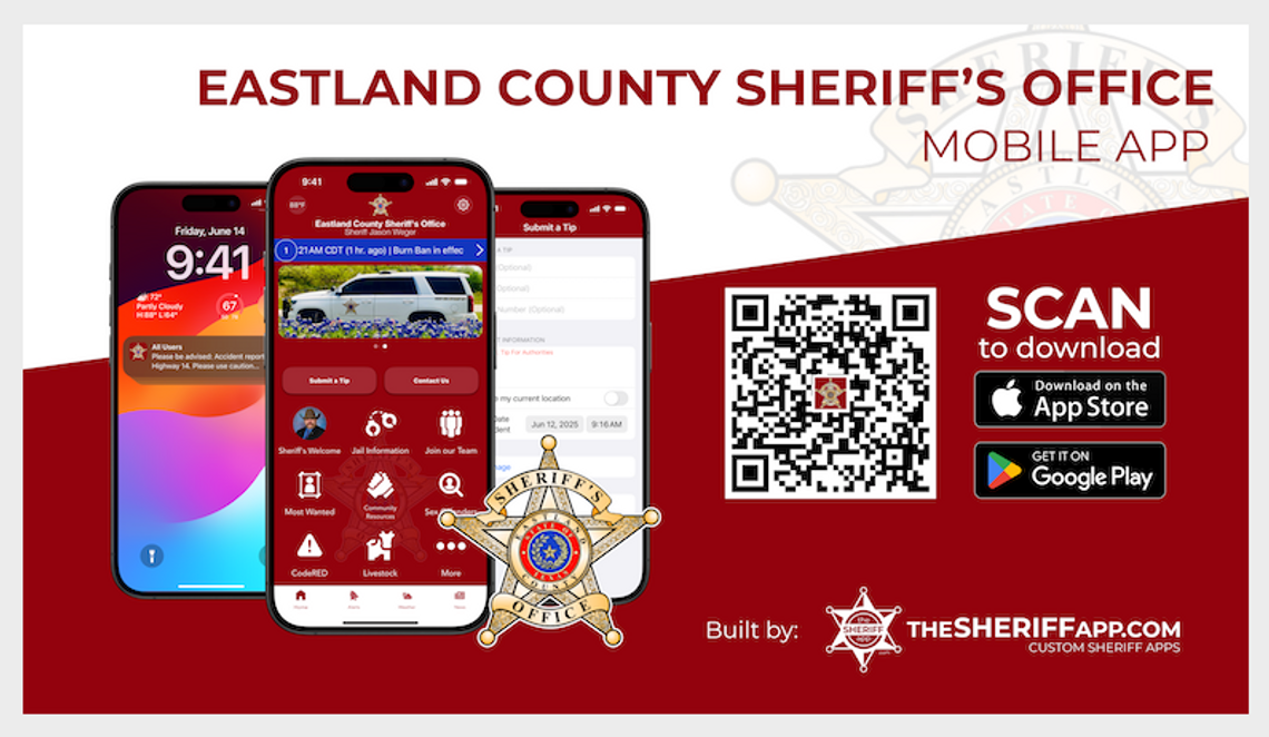 Eastland County Sheriff's Office Launches New App to Boost Communication and Access to Information