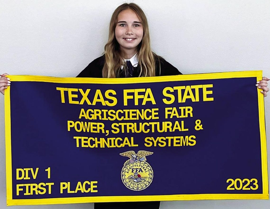 Eastland FFA State Champion Shelby Hatton