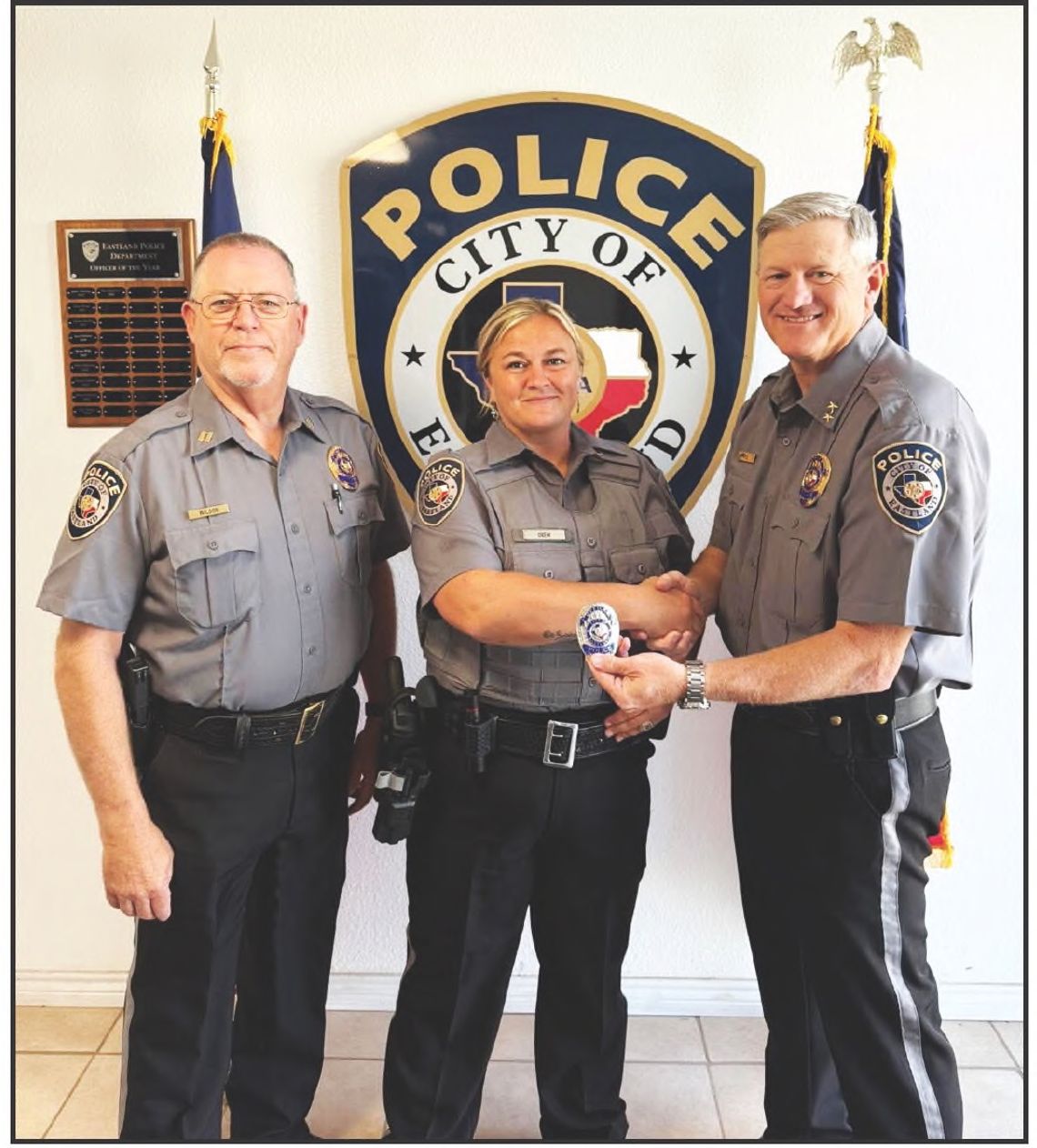Eastland PD Welcomes Newest Officers