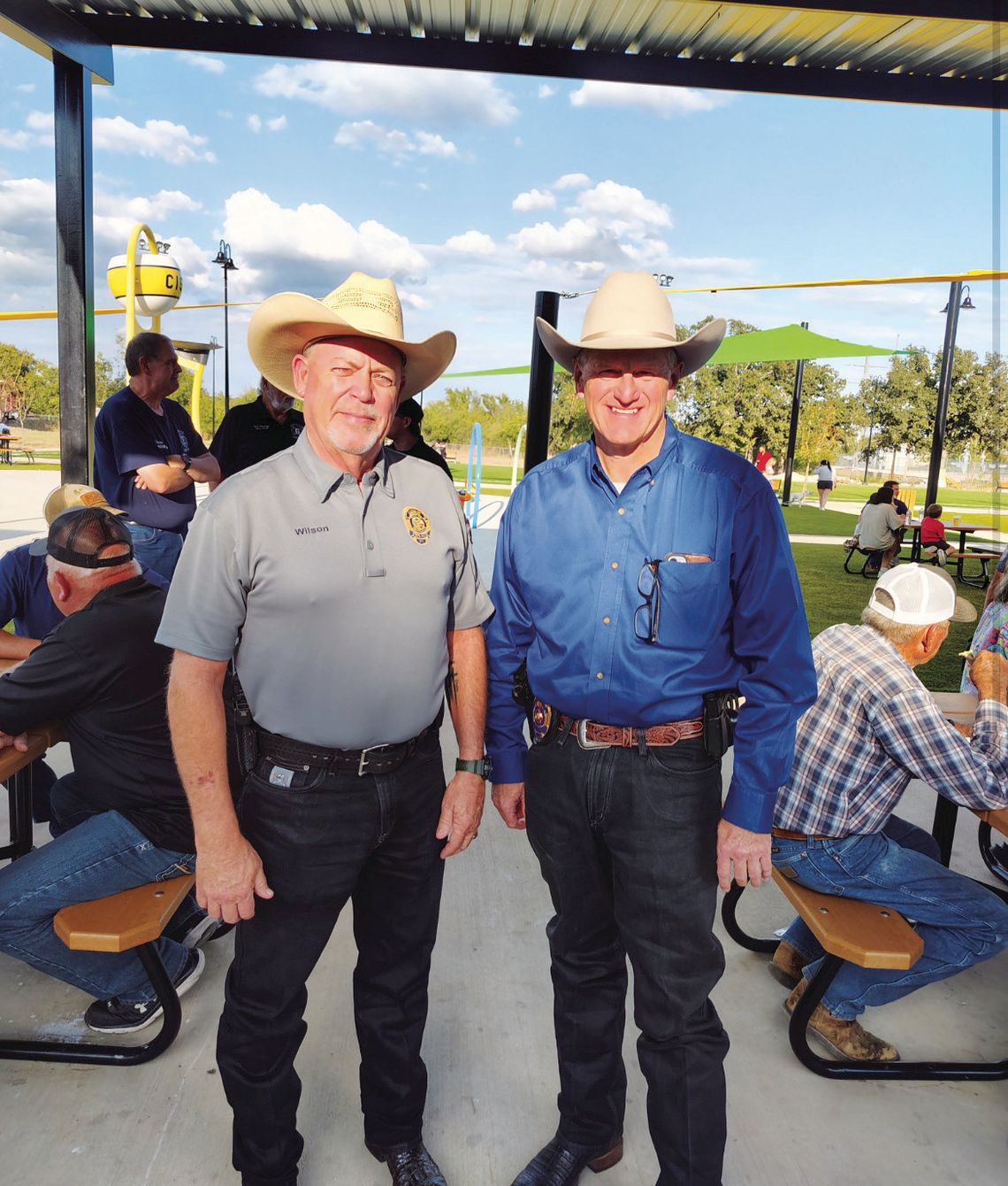 Eastland Police Department and Fire Department Personnel Attend Event Honoring Law Enforcement, First Responders, Held in Cisco