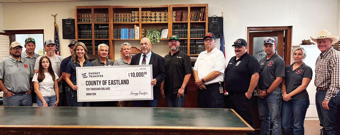 Energy Transfer presents Donation to Fire Departments