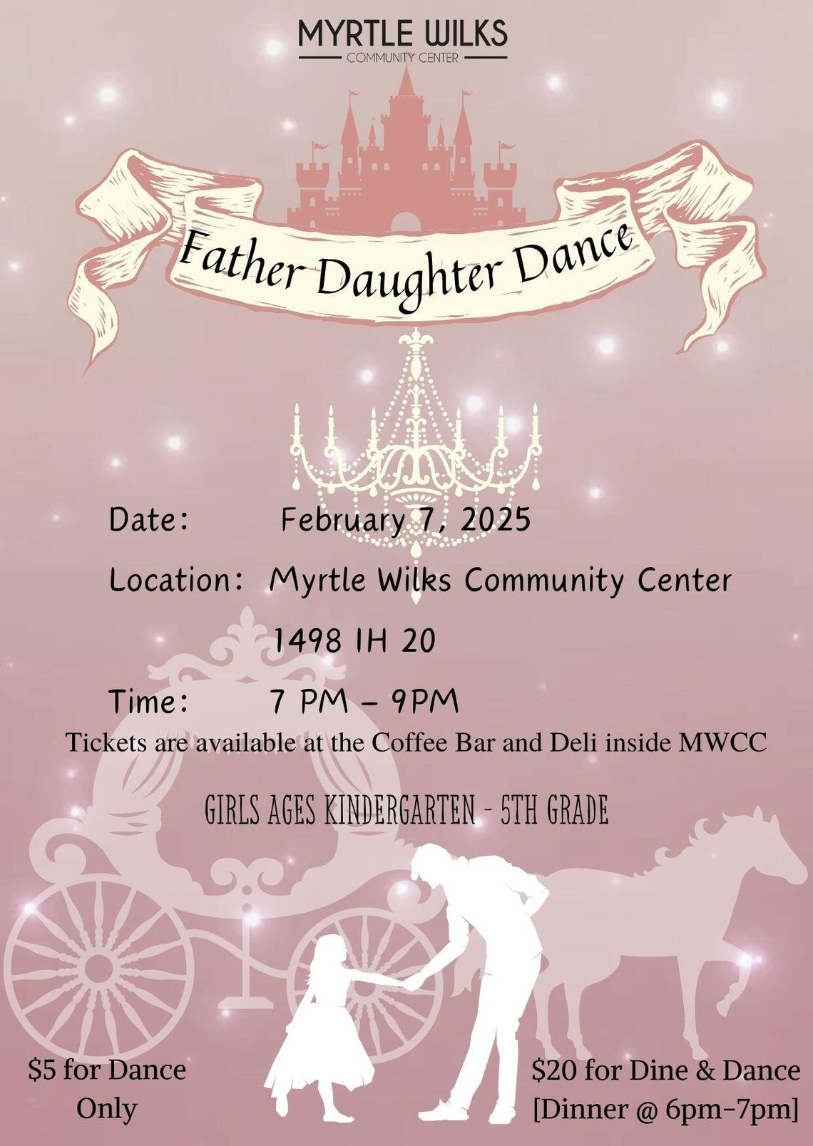 Father Daughter Dance Feb. 7th at Myrtle Wilks Community Center