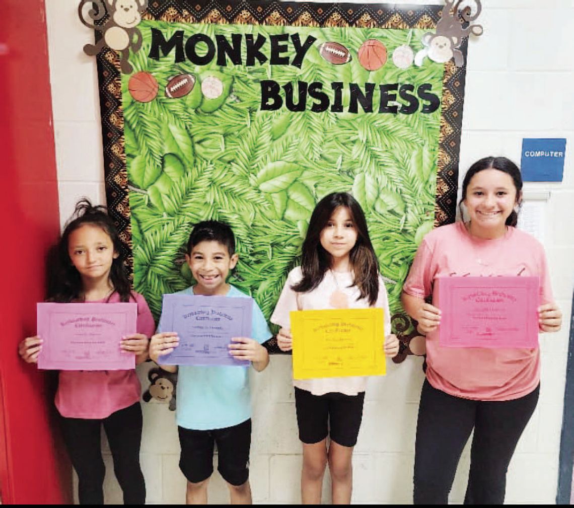 Gorman Elementary Announces: Top typist - 2nd through 5th grades! Congratulations!