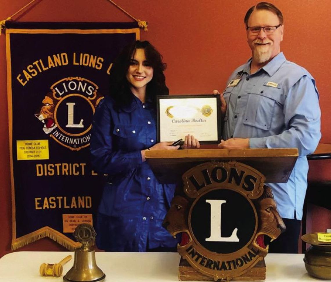 Lions Club Honors Students