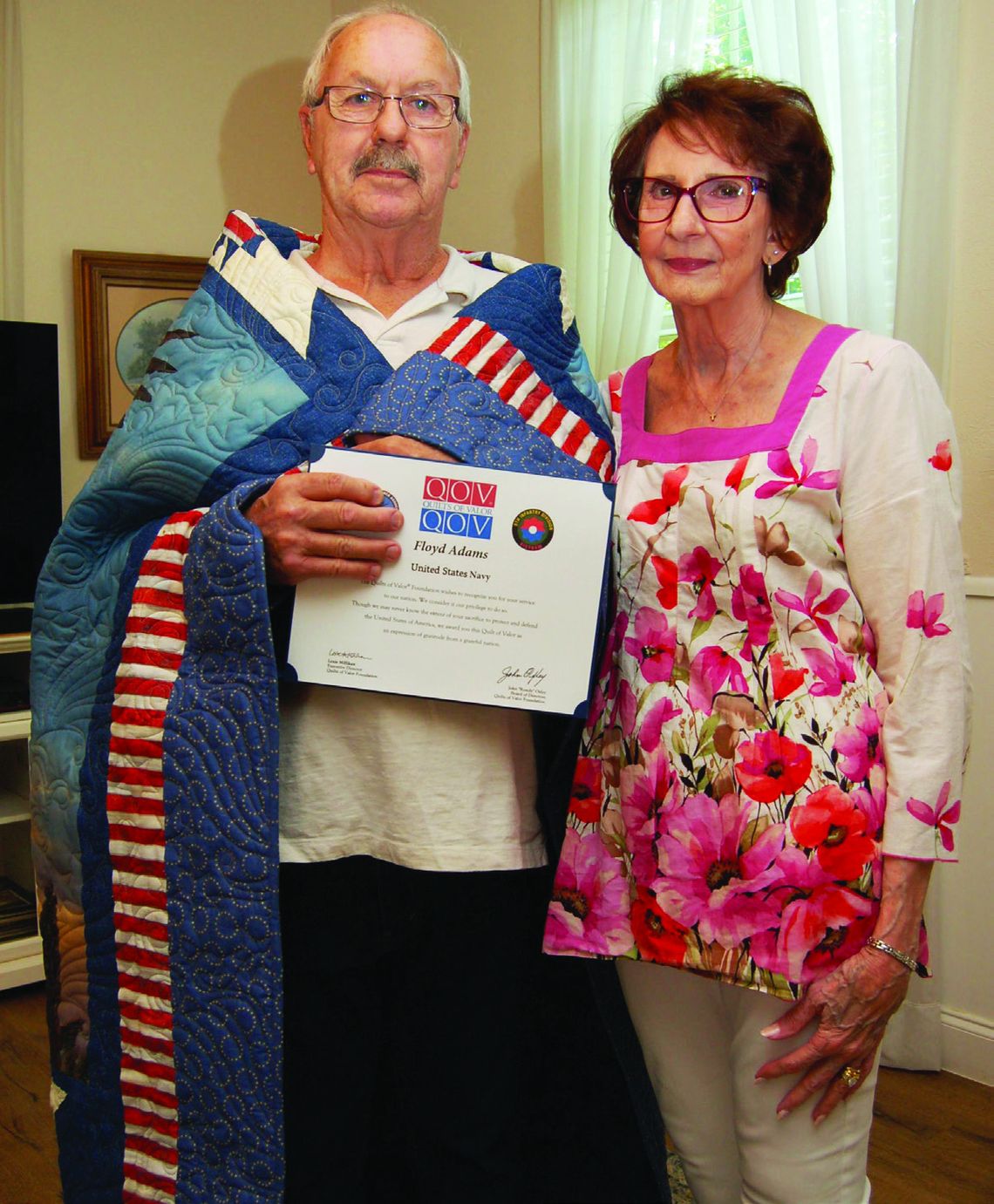 Local Veteran Honored with ‘Quilt of Valor’