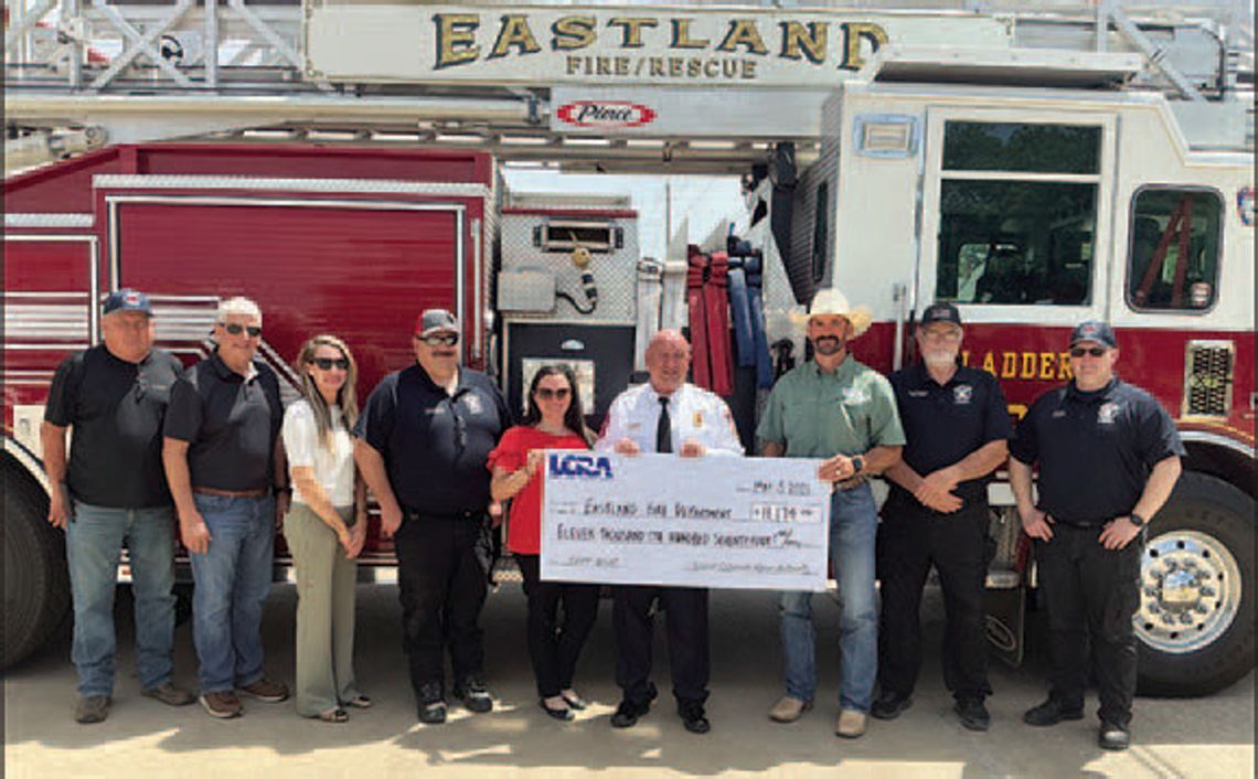 LRCA presents Grant to Eastland Fire Department