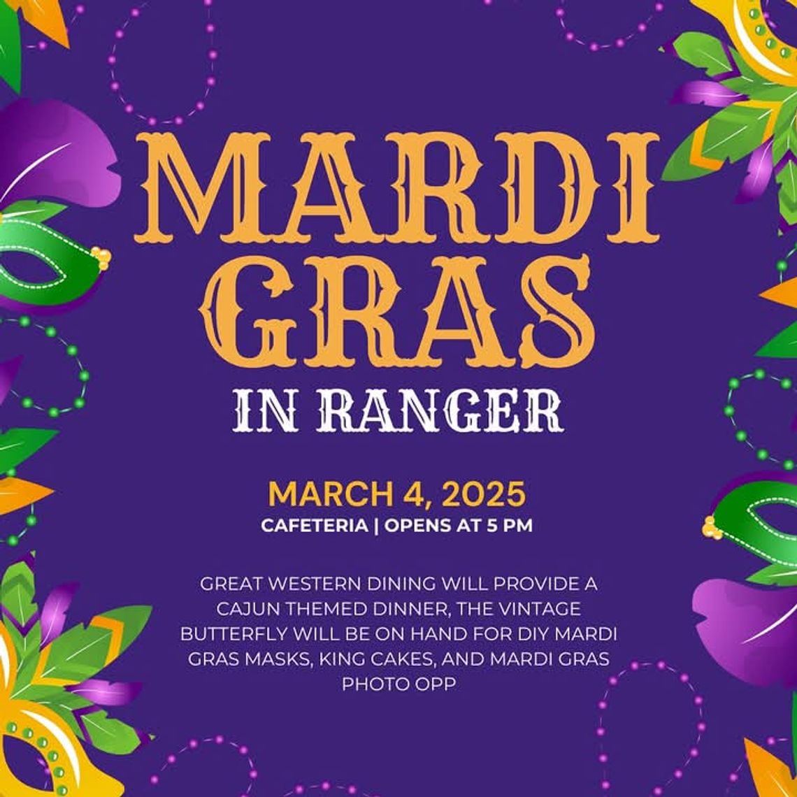 Mardi Gras in Ranger March 4th