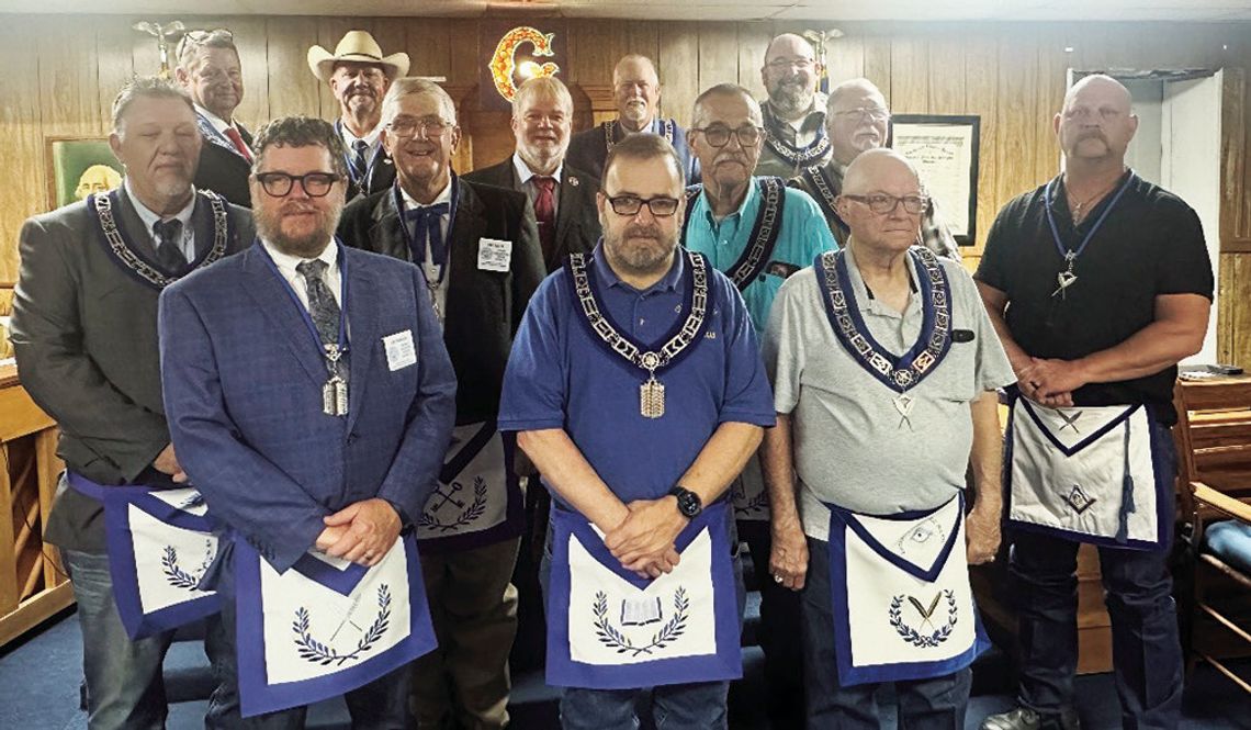 MASONIC LODGE OFFICERS INSTALLED