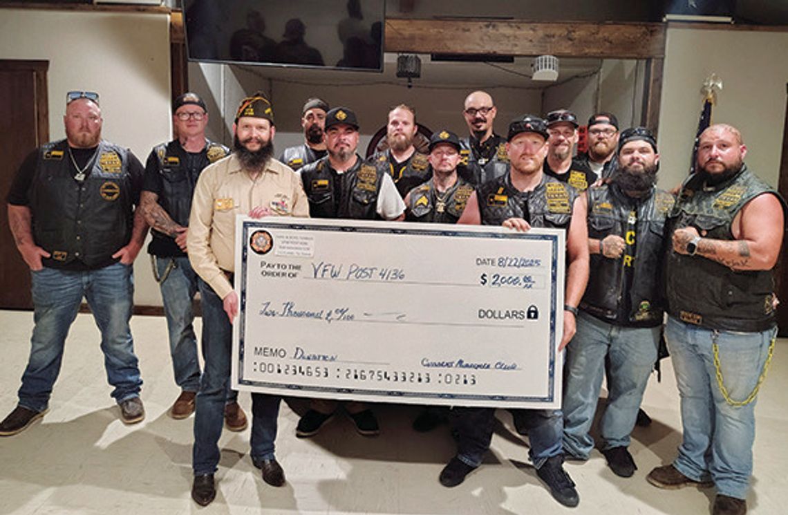 Motorcycle Club Donates To Help Local Veterans